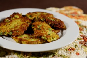 Corn and Asparagus Fritters